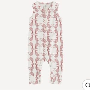 NWT Kate Quinn red koi button sport jumpsuit